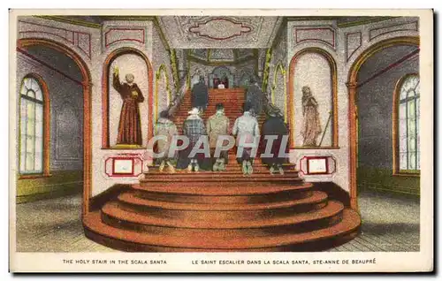 Cartes postales The Holy Stair in the Scala Santa Le Saint Escalier Dans La Scala Santa Ste Anne De Beaupre