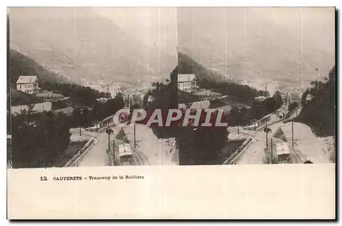 Carte Stereoscopique - Cauterets - Tramway de la Raillere - Ansichtskarte AK