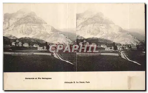 Carte Stereoscopique - Gavarnie et Pic Secugnac - Cartes postales