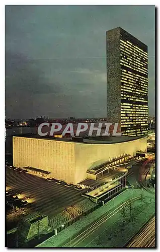 Cartes postales United Nations At Night