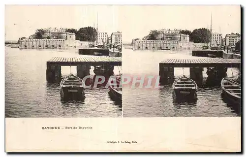 Carte Stereoscopique - Le Port de Bayonne - Ansichtskarte AK