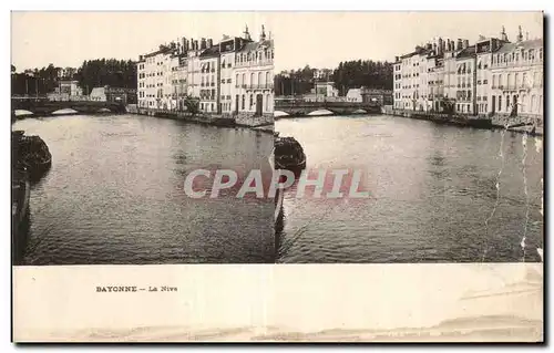 Carte Stereoscopique - Bayonne - La Nive - Ansichtskarte AK