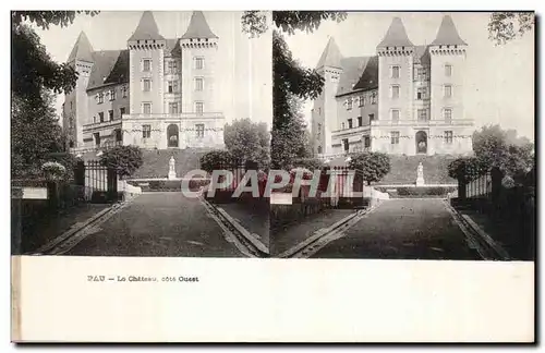 Carte Stereoscopique - Pau - Le Chateau - Cartes postales