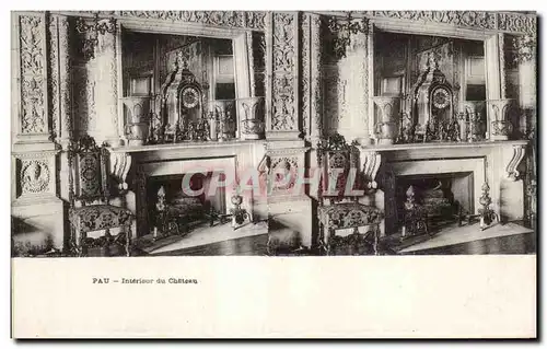 Carte Stereoscopique - Pau - Interieur du Chateau - Ansichtskarte AK