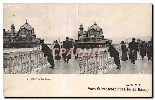 Carte Stereoscopique - Nice - La Jetee - Julien Damoy - Ansichtskarte AK