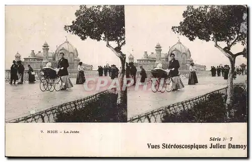 Carte Stereoscopique - Nice - La Jetee - Julien Damoy - Ansichtskarte AK