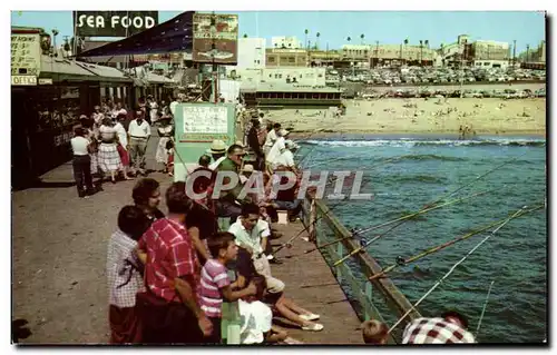 Etats Unis - USA - California - Fishing from the pier - Redondo Beach - Ansichtskarte AK