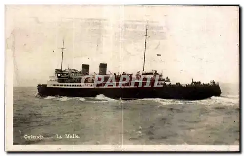 Cartes postales Bateau Ostende La Malle