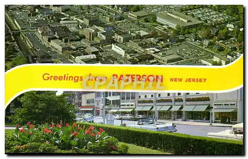 Ansichtskarte AK Greeting from Paterson New Jersey