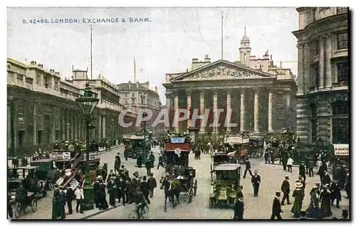 Cartes postales London Exchange   Bank