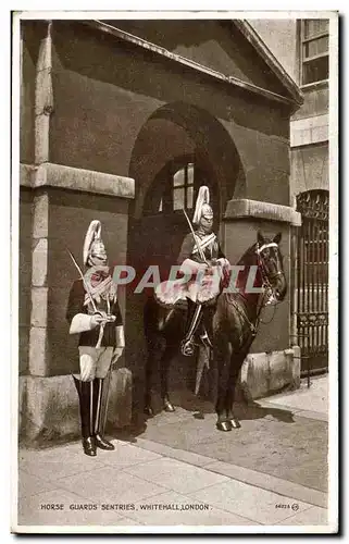 Ansichtskarte AK Horse Guards Sentries Whitehall london Uniforme Militaria