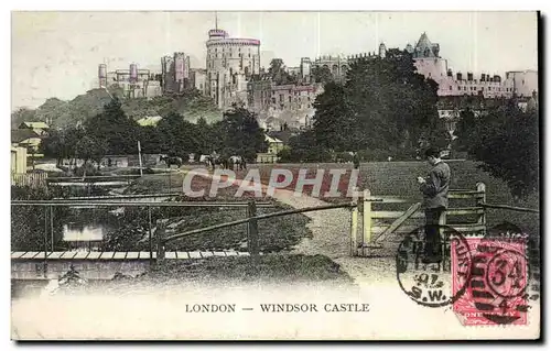 Cartes postales London Windsor Castle Cheval Horse