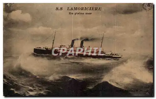 Cartes postales Bateau S S Lamoriciere