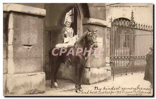 Cartes postales London Horse Guards Whitehall Cheval Horse