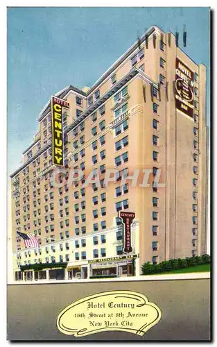Cartes postales Hotel Century East of Broadway New York