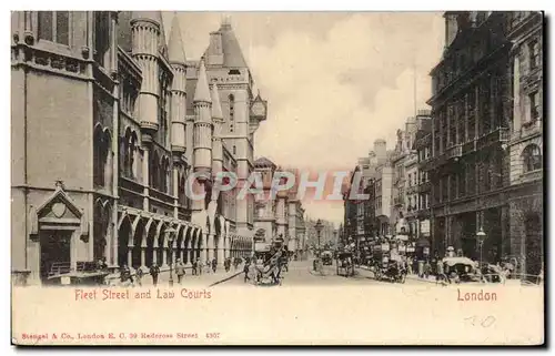 Cartes postales Fleet Street and Law Courts London