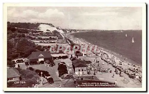 Cartes postales The Cliffs Sands alum Chine Bournemouth