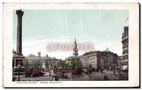 Cartes postales Trafalgar Square Nelson Monument