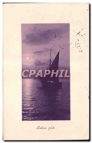 Cartes postales Bateau Calme plat