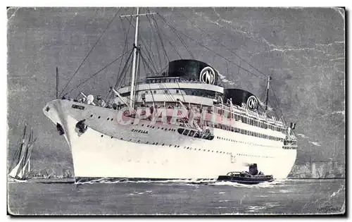 Ansichtskarte AK Bateaux Compagnie de Navigation Paquet Marseille Paquebot