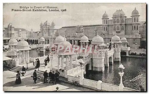 Cartes postales Bridge in Court Of Honour Franco British Exhibition London 1908