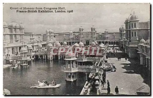 Cartes postales Court of Honour from Congress Hall franco British Exhibition London 1908