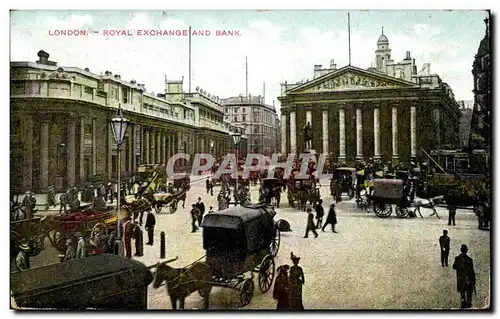 Cartes postales London Exchange and Bank