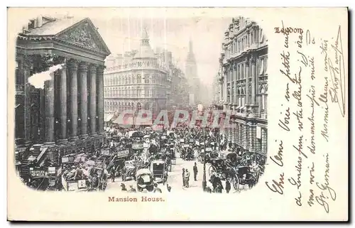 Cartes postales Mansion House London Londres