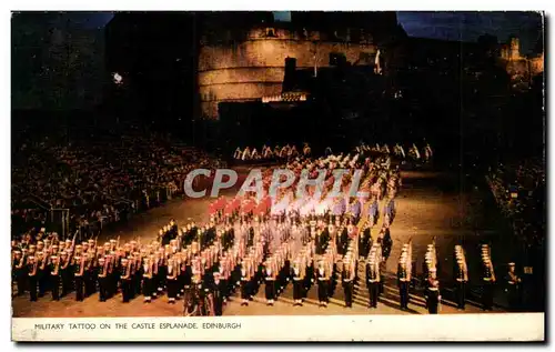 Ansichtskarte AK Military Tattoo on the Castle Esplanade Edinburgh