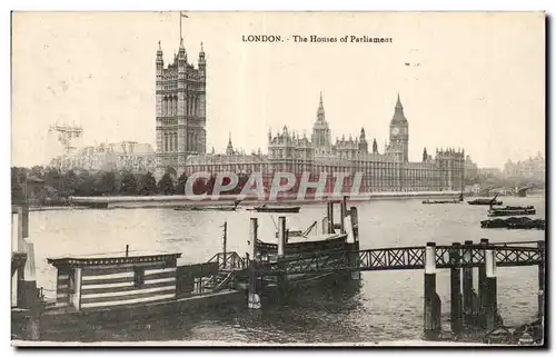 Cartes postales London The house of Parliament