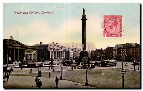 Cartes postales Wellington Column Liverpool