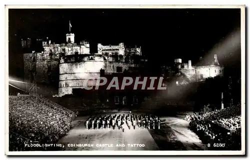Cartes postales Floodlighting Edinburgh Castle and Tattoo