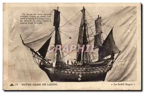 Cartes postales Bateau Notre Dame de Liesse Voilier