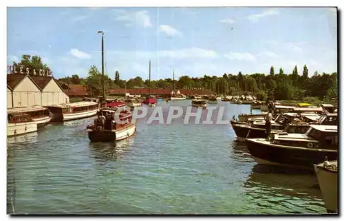 Ansichtskarte AK The river Bure from Wroxham Bridge Norfolk Broads