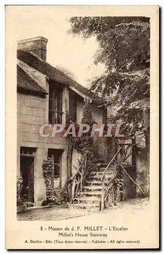 Cartes postales Maison de J F Millet l Escalier