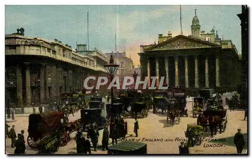 Cartes postales Bank Of England And Royal Exchange London