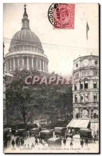 Ansichtskarte AK London St Paul s Churchyard from Cheapside