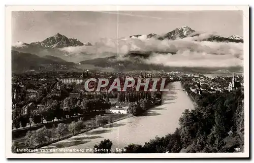 Cartes postales Innsbruck von der Welherburg mit serles u Saile