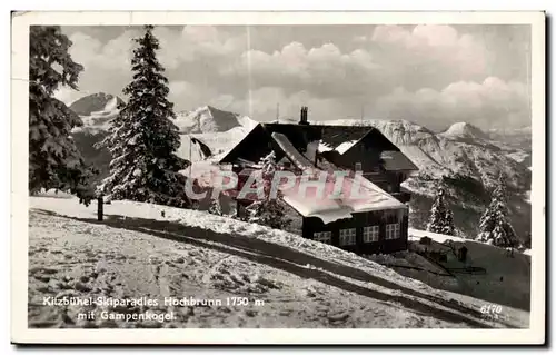 Ansichtskarte AK Kitzbuhel skiparadies hochbrunn mit Gampenkogel