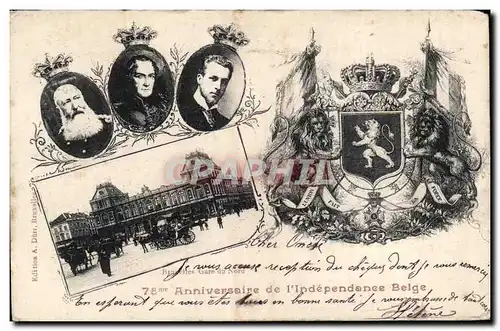 Cartes postales Brussels Anniversaire de I Independance Belge Lion