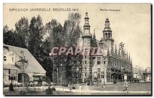 Cartes postales Exposition Uniderselle Bruxelles Pavillon hollandais