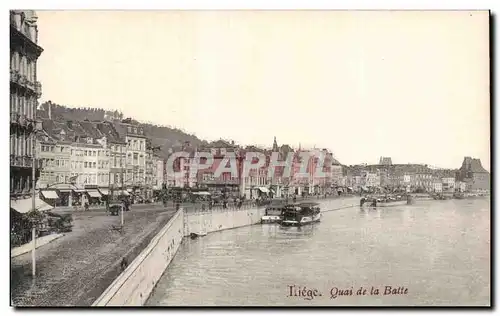 Cartes postales Liege Quai de la Batte