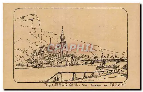 Cartes postales Belgique Vue Generale de Dinant