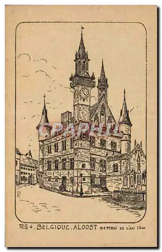 Cartes postales Belgique Aloost Beffroi De L an 1200