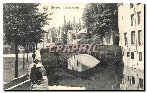 Ansichtskarte AK Bruges Pont du cheval