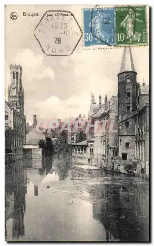 Cartes postales Bruges Quai du Rosaire