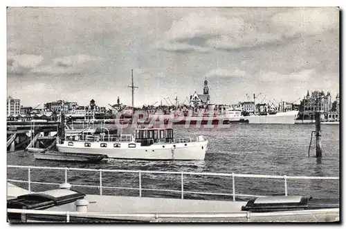 Cartes postales Antwerpen Zicht op de Scheide Anvers Vue sur I Escaut Bateau