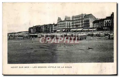 Cartes postales Heyst Sur Mer Les Grands Hotels De La Digue