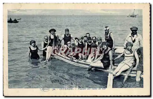 Cartes postales Oostende Plaistrs des Bains de Mer