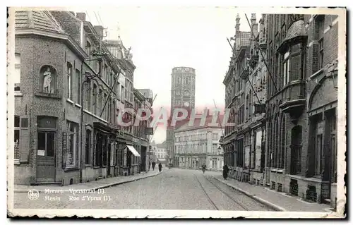 Cartes postales Meench Menin Rue D Ypres